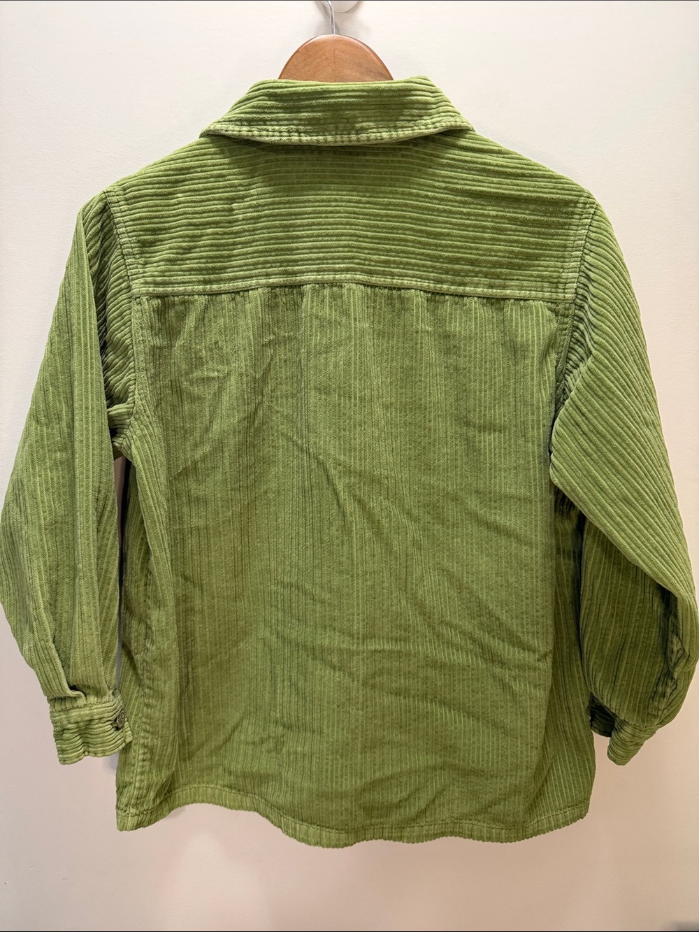 725 Originals Vintage Women’s Olive Green Corduroy Zip Shirt Jacket Size Small - Picture 9 of 13